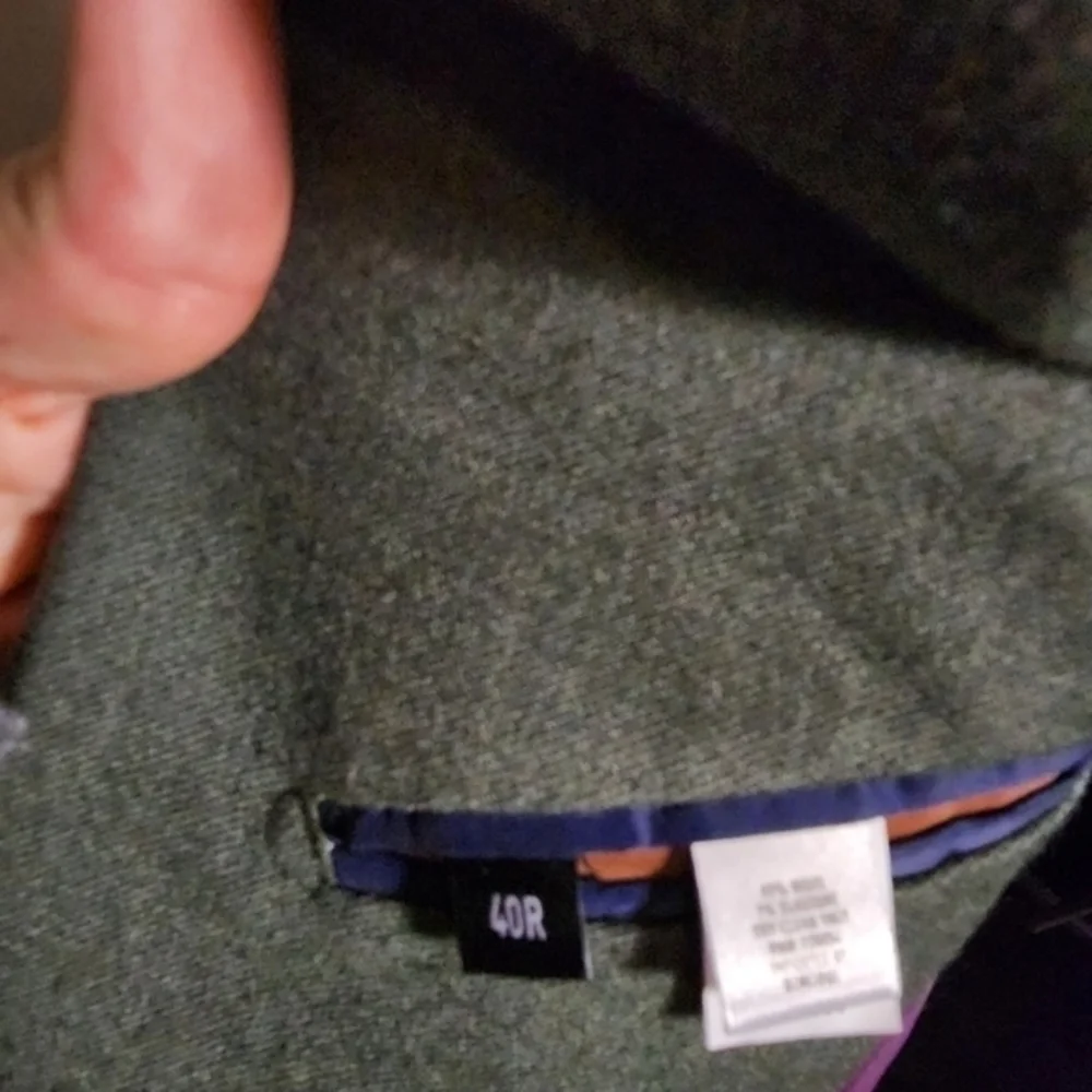 Bonobos Men's Gray-Green Wool Suit Jacket